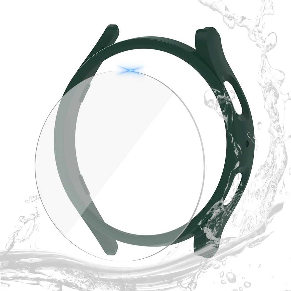 Waterproof Screen Protector and Durable PC Case with Tempered Glass Cover