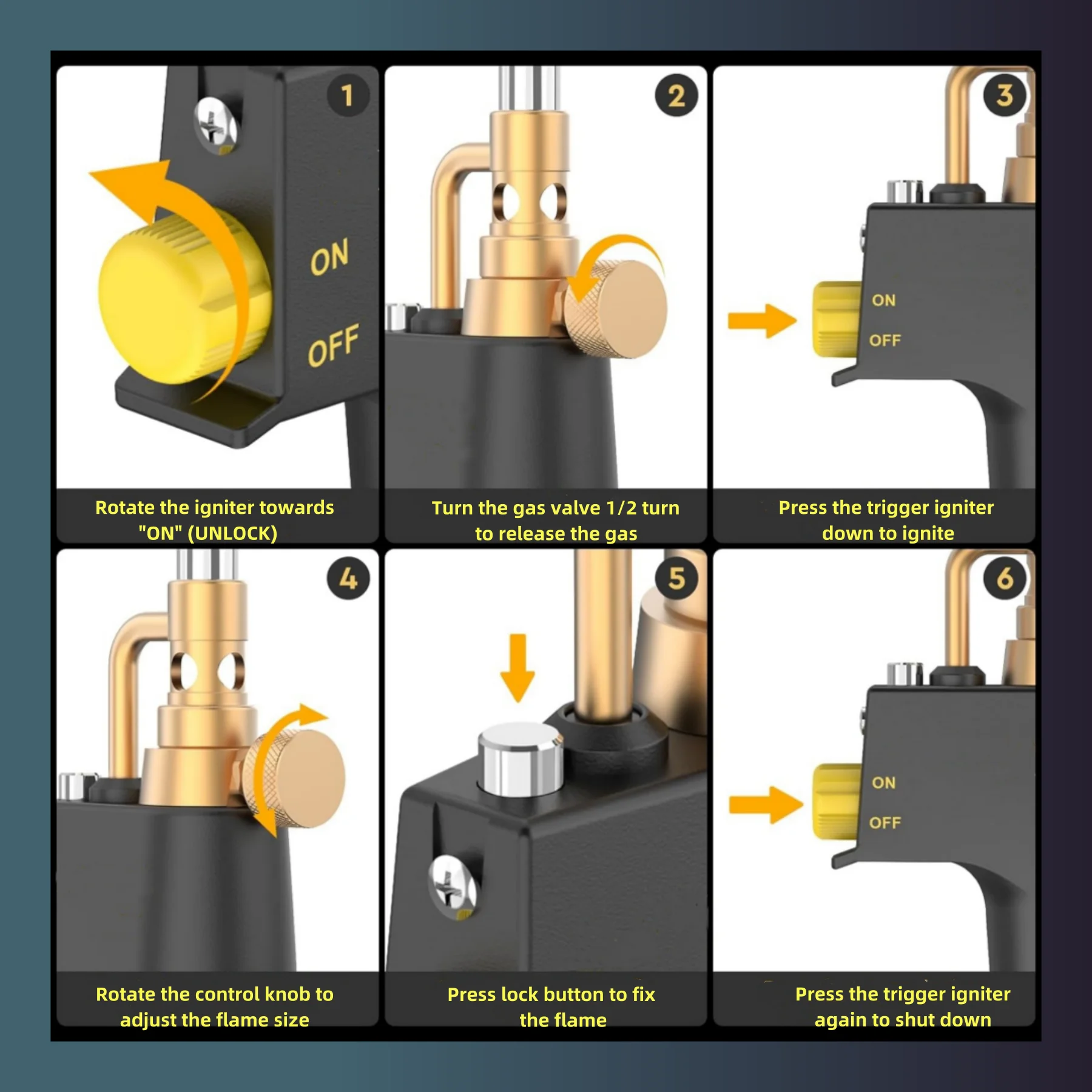Gas Torch Propane Torch Head Trigger Start Mapp Gas Torch Map Gas Blower Kit Fuel by MAPP, MAP/PRO Professional Portable Torch（CSA )