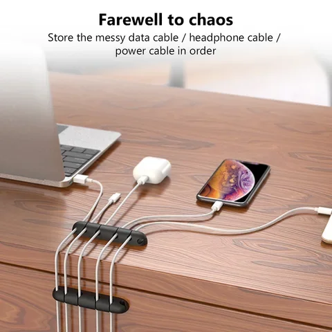 

Mount Cable Clips Retainer Wire Management Self-Adhesive Desktop Holder Holder Ties USB Cord Fixer Fastener Clamps Organizer 1pc