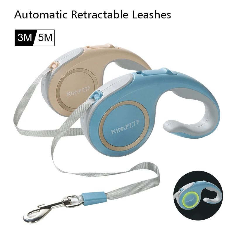 

Small Dog Retractable Leash 3M 5M Cat Automatic Light Roulette Puppy Walking Lead Rope 3 5 Meters Pet Durable Leashes Supplies