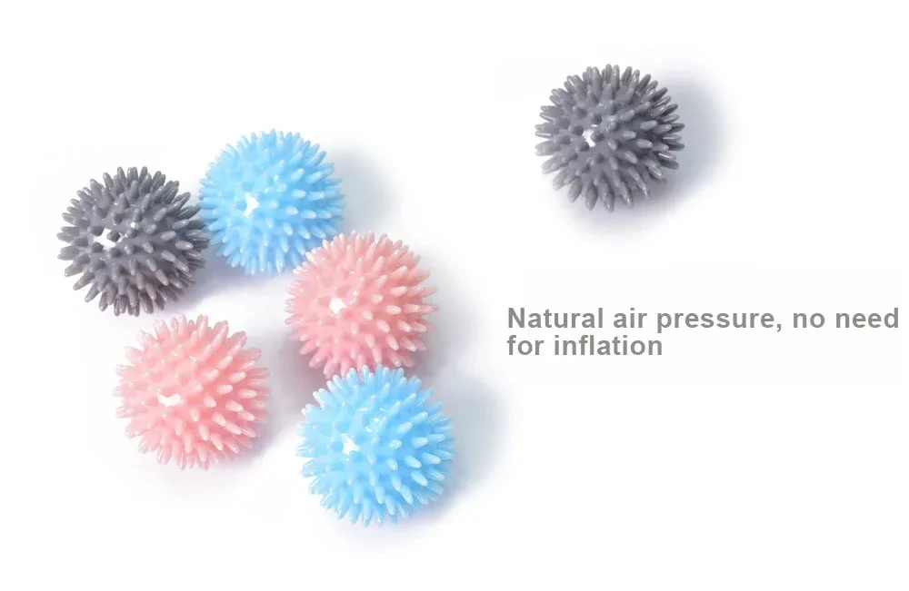 Description Picture 3 of itemTPR 7CM Diameter Hollow Soft Spike Ball Hand Strength Recovery Exercise Massage Ball Yoga Fitness Spiky Massager Trigger Point