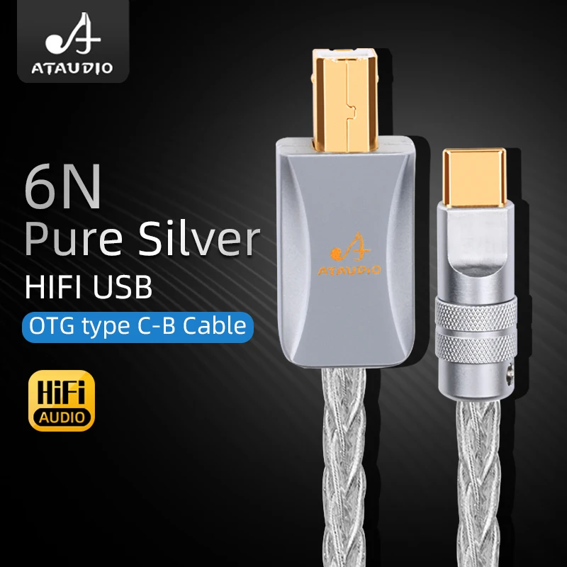 HIFI blesk na USB pokud by OTG kabel vysoký kvalita čistý stříbro otg typec aduio kabel pro telefon a DAC hudební měřici zařízení