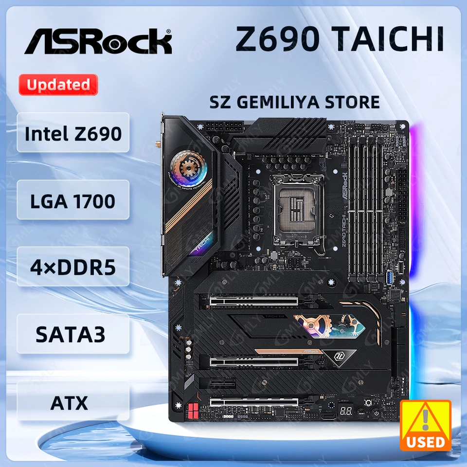 ASROCK Z690 TAICHI マザーボード インテル Z690 LGA1700 DDR5 192GB