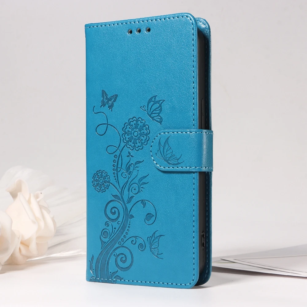 Magnetic Floral Leather Wallet Phone Case Cover