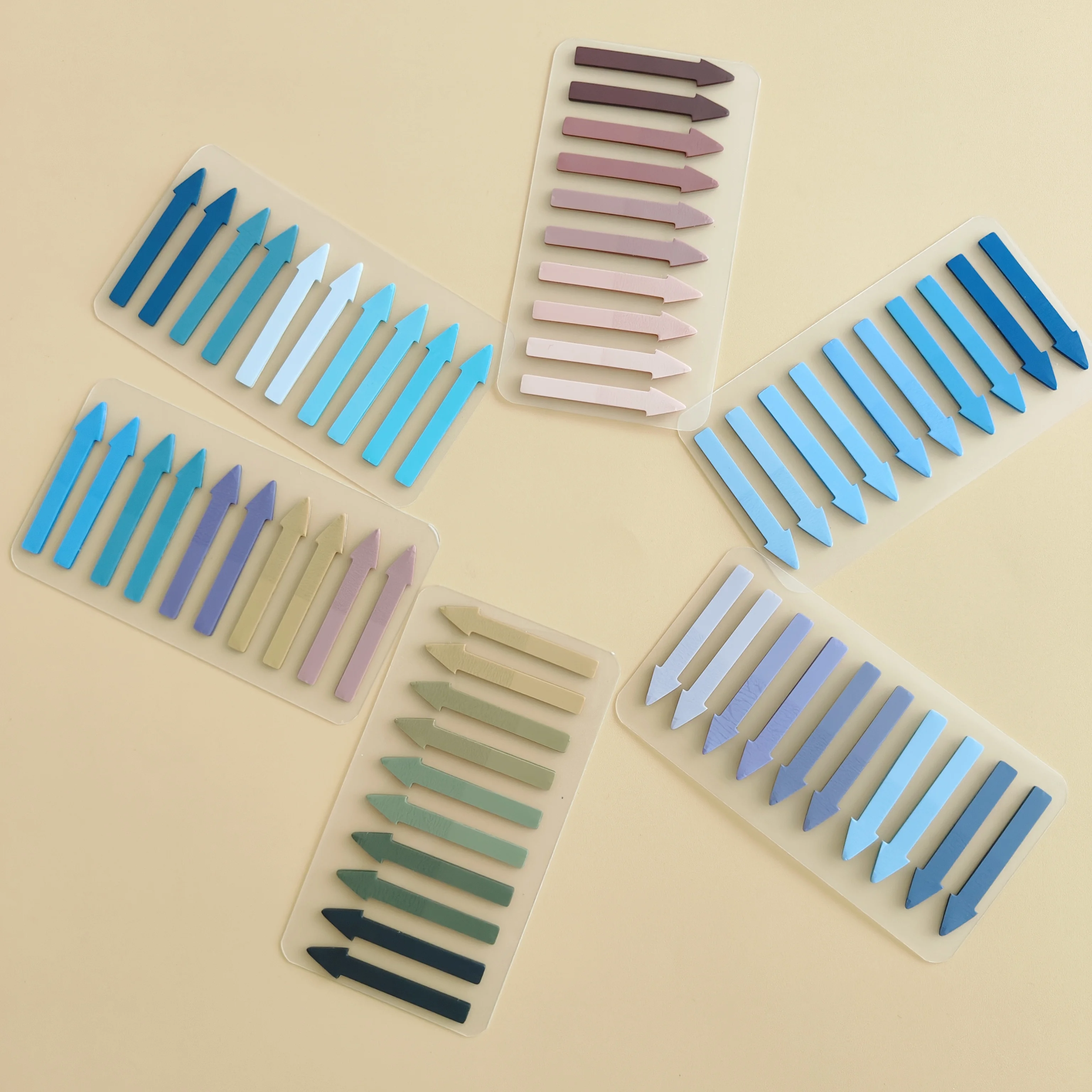 300 Sheets Transparent Fluorescent Index Tabs PET Arrow Flags Sticky Note for Page Marker Planner Stickers Office School 4