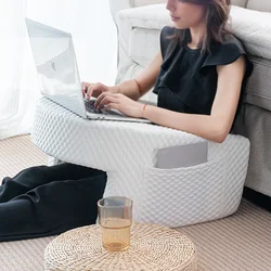 Cozy Supportive Reading and Gaming Pillow with Removable Washable Cover - 22.4x24x11.8inch (Ice Beans)