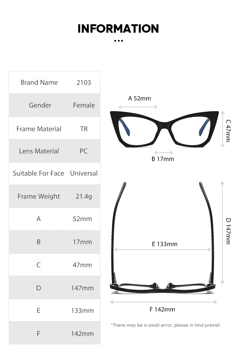 Computer Glasses Woman's Eyeglasses Prescription Eyewear Optical Lenses for Women Anti Blue Light Blocking Women's Frame Lunette blue blocker sunglasses