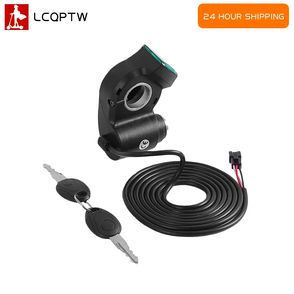 For ZERO 8X 10X 11X Ignition Key Power Key Lock Thumb Throttle Voltmeter Digital Voltage Display Switch Power Electric Scooter