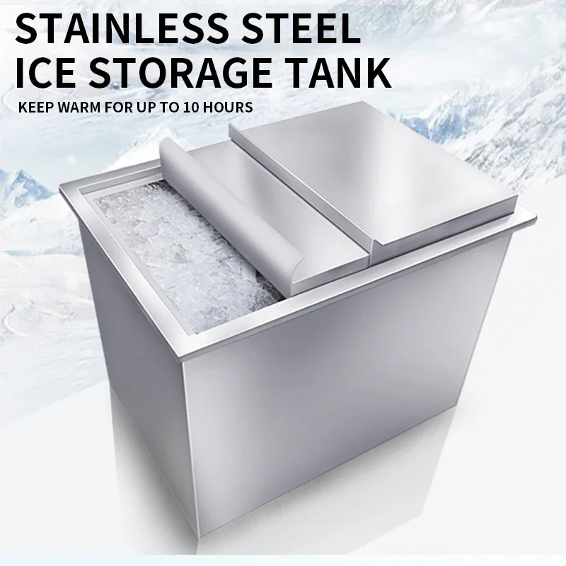 Single Door Coffee Shop Special Ice Storage 304 Stainless Steel Milk Tea Shop Water Bar KTV Bar Internet Cafe Ice Storage Tank 4