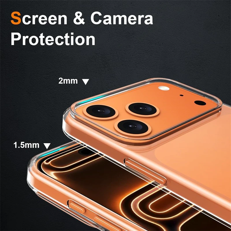 Ultra Thin Soft TPU Transparent Phone Case - Clear Cover