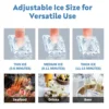 Ice Maker Machine, 150LBS/24H with 45 Pounds Storage Bin - 4.3 inch Touch Screen, 304 Stainless Steel Ice Making Mach 4