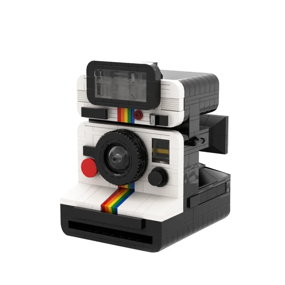 고브릭 MOC 폴라로이드 랜드 카메라 1000 브릭 모델, 원스텝 SX-70 빌딩 블록, 창의력 DIY 장난감, 생일 선물