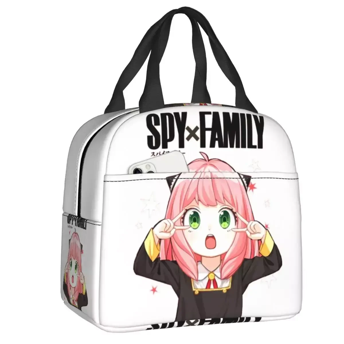 

2024 New Anime Family Spy X Forger Anya Thermal Insulated Lunch Bags SpyFamily Manga Resuable Lunch Container Storage Food Box