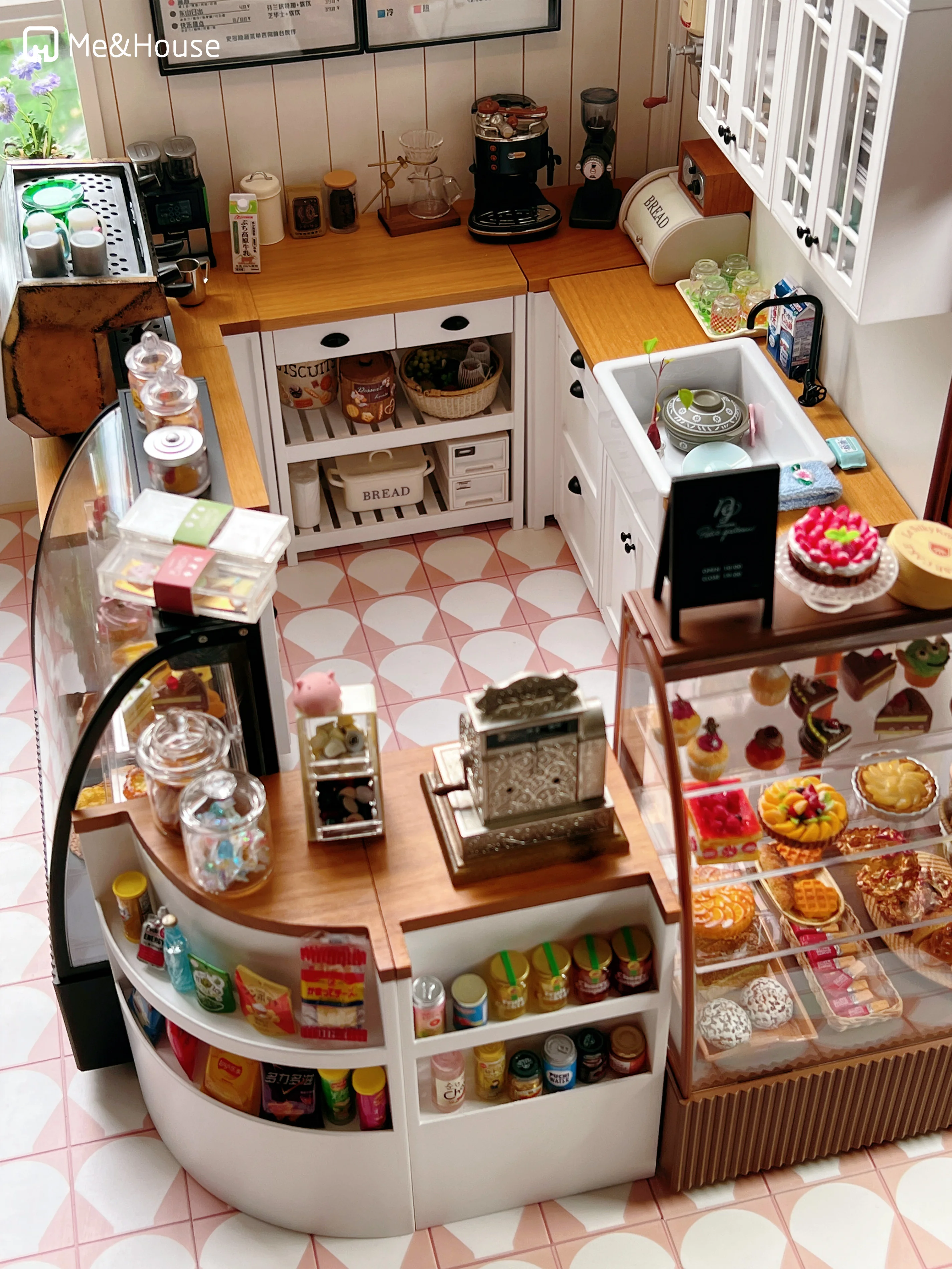 1/6 doll house model furniture accessories mini modelCake cabinet 5
