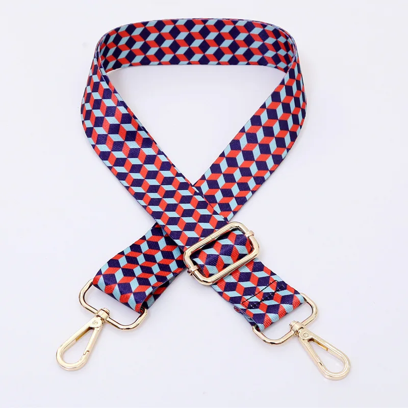 Ethnic Style Wide Colorful Shoulder Strap Crossbody Long Shoulder Strap Bag Accessories Adjustable Women's Bag Straps