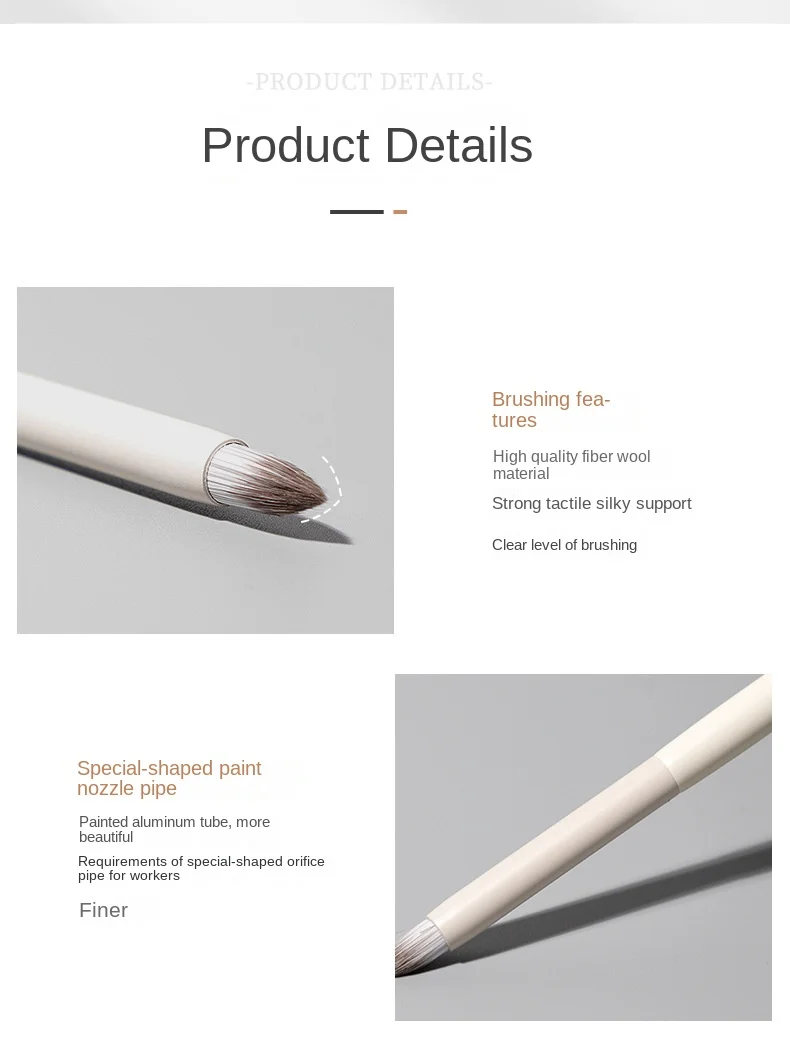 Pencil Tip Concealer Brush Decree Pattern Lacrimal Sulcus Eye Bag Dark Under-eye Circles Precise Concealer Brush Small Makeup_voghion.com