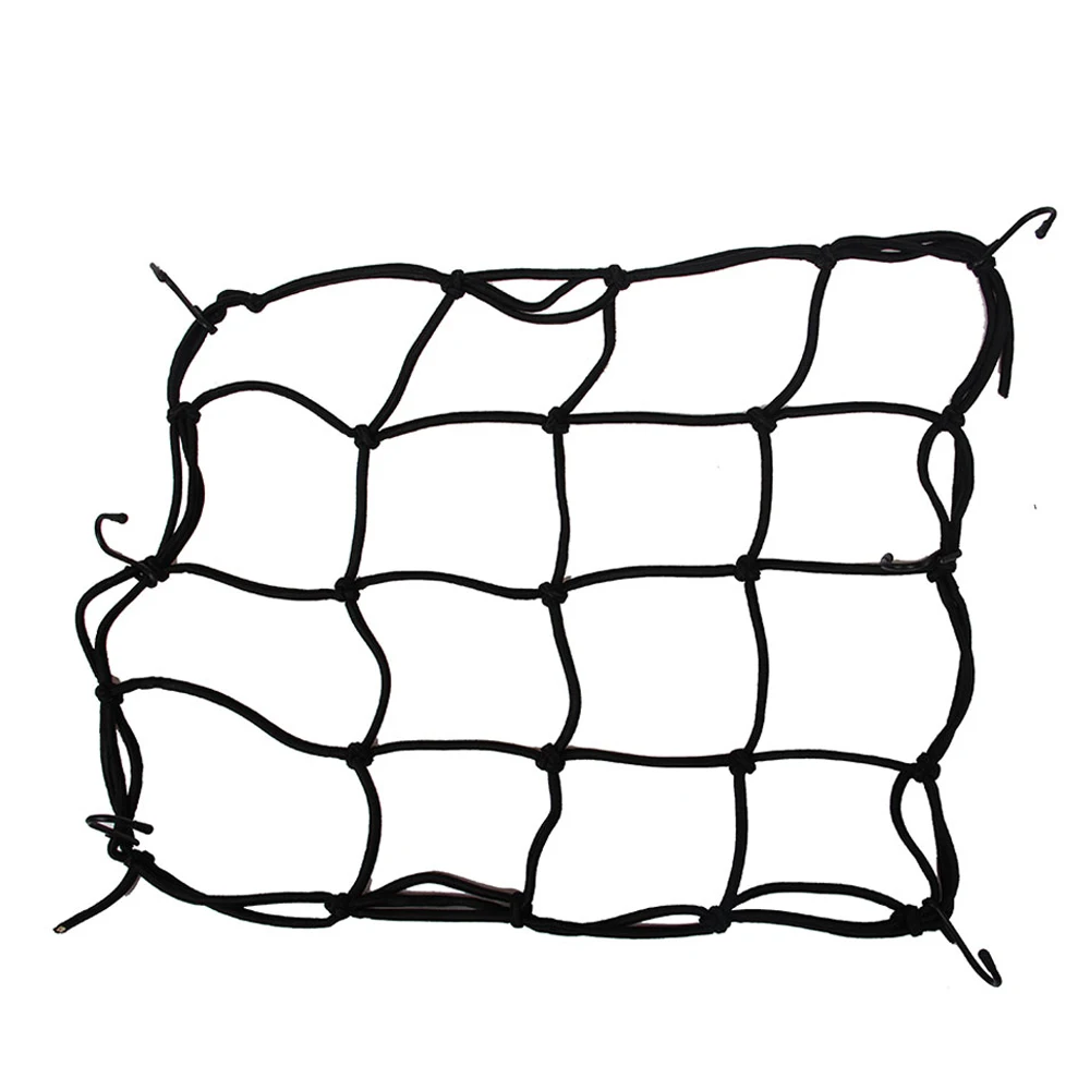 Universal Motorcycle Luggage Net Hooks Motorcycle Accessories Net Motorbike Mesh Bungee Mesh Helmet Holder Black Luggage