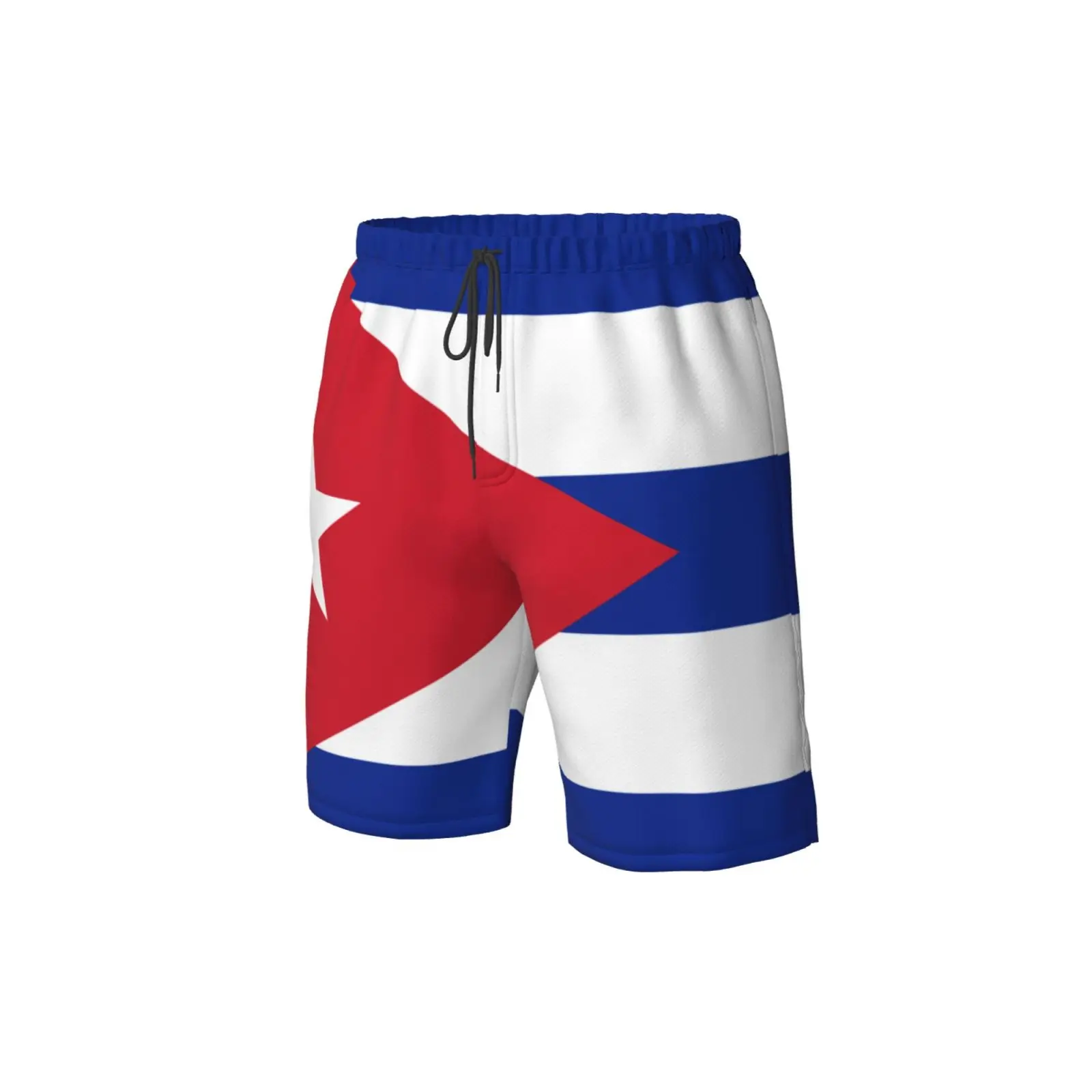 Men's Cuba Flag Beach Pants Shorts Surfing M-2XL Polyester Swimwear Running 5