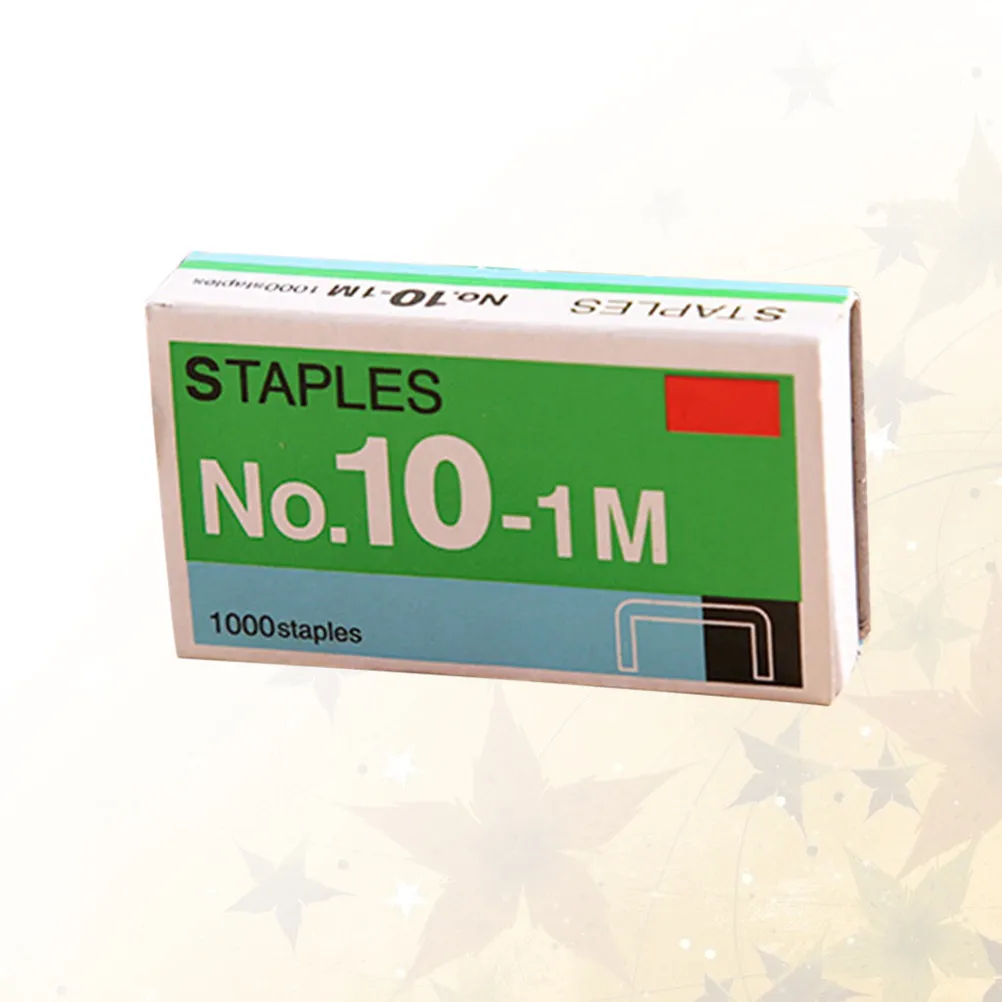 10박스 오피스 스테이플스 치즐 포인트 기술이 여러 장의 종이를 쉽게 관통하는 기능을 제공하며, 일상 사용을 위한 컴팩트한 크기입니다.