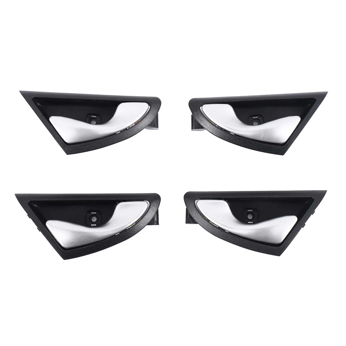 자동차 인테리어 문짝 손잡이, JAC J3 J3S Turin 2009-2015 6105230U8010 6105240U8010 무광 실버 손잡이, 4 개