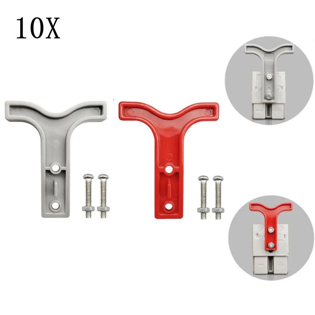 10Pack 50AMP 600V T-Handles Nuts Bolt For Anderson Style Plug Connector Tools 12-24V Terminals Electrical Equipment Supplies