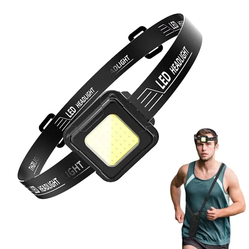 

LED Rechargeable Headlamp Bright Multifunctional IPX4 Waterproof Head Lamp With 4 Modes Forehead Light Outdoor Accessories For