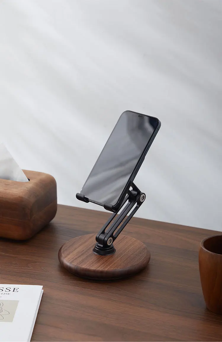 Black Walnut Phone/tablet Swivel Holder