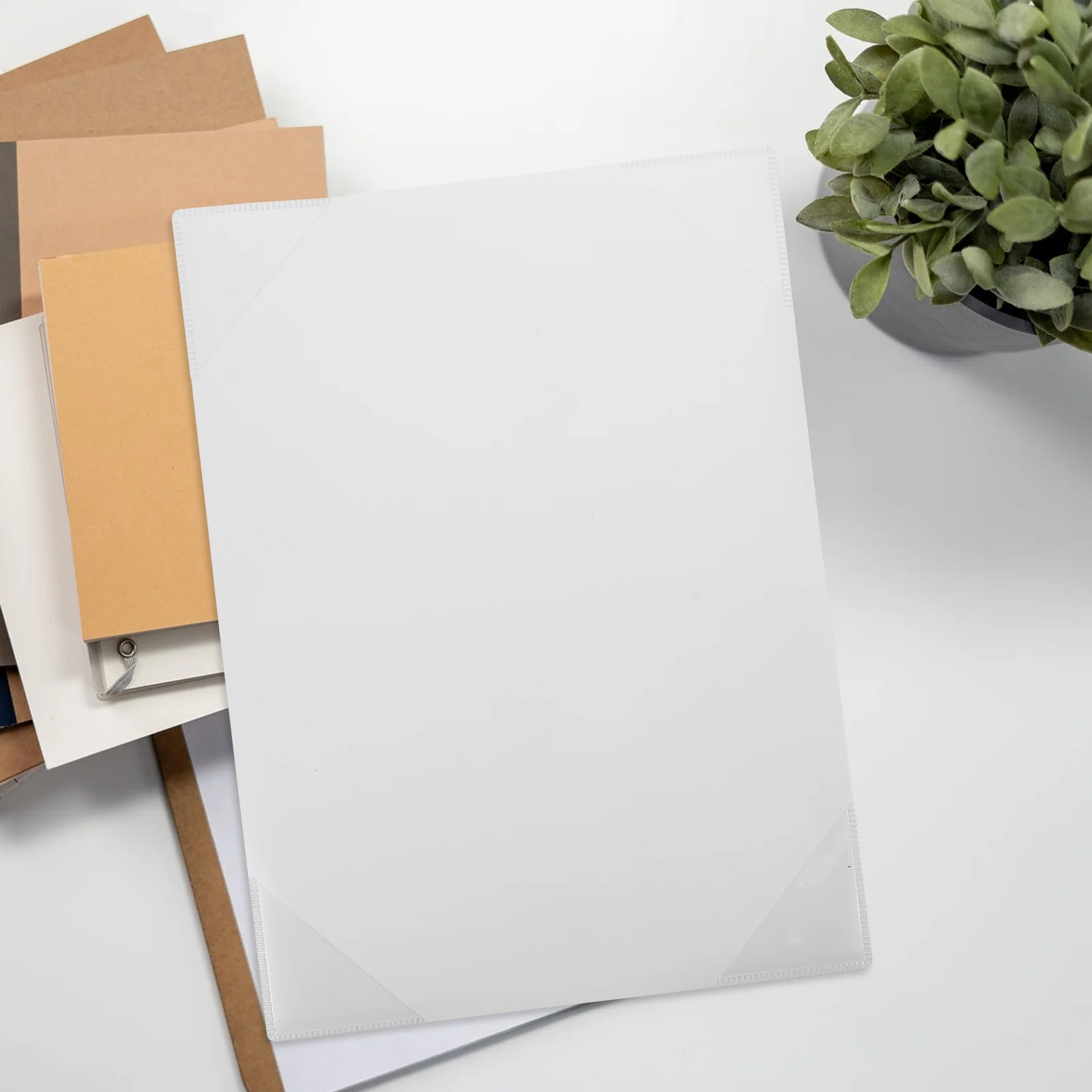 간단한 마그네틱 문서 가방 폴더, PVC 고무, 부드러운 사무실 종이 보호대, 파일 세트