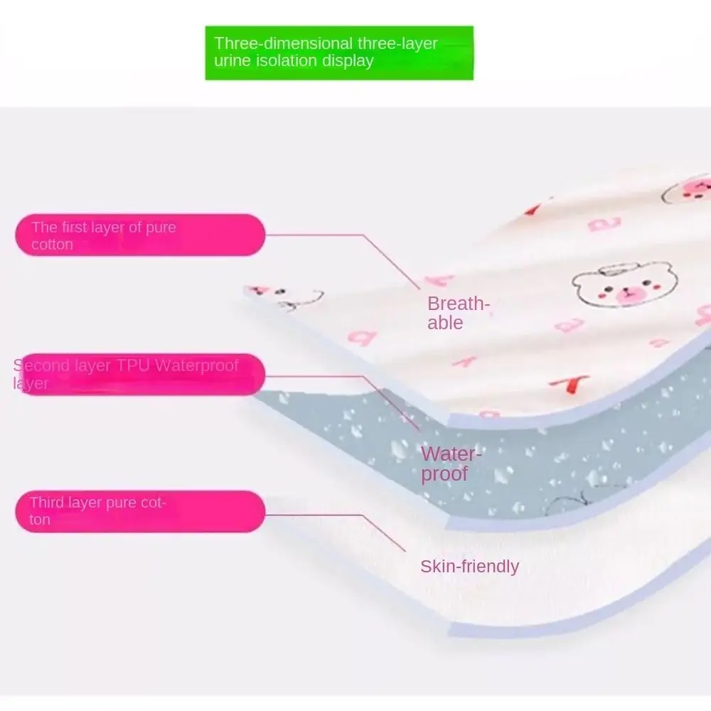 Necessory 0-12Months Washable Diaper 3-15kg Adjustable Cloth Diapers Leakproof S M L Diaper Pants Newborn - 4