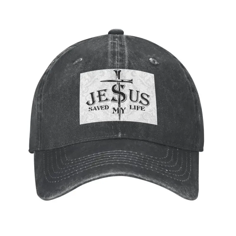 

Personalized Cotton Jesus Saved My Life Christianity Baseball Cap Outdoor Women Men's Adjustable Lord Of King Dad Hat Spring