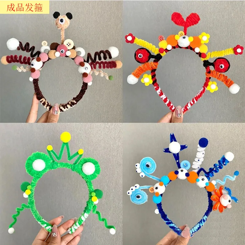 

Creative Twist Stick Tops Headband Cartoon Birthday Party Decor Photography Props DIY Twisting Kids Gift Decor Accessories