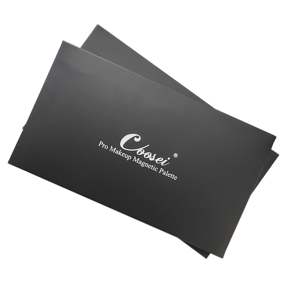 Coosei New Acrylic EMPTY Magnetic Eyeshadow Palette Waterproof High-Gloss Eye Shadow Makeup Pallet 9.36*5.5' 5