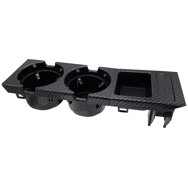 Console centrale de voiture en fibre de carbone noire, porte-gobelet à eau,  porte-bouteille de boisson, pièce d'escalade pour BMW Série 3, E46, 318I,  320I, 98-06 - AliExpress