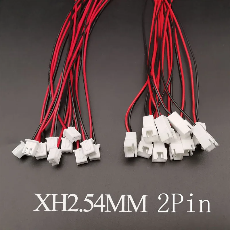 10 pièces Micro JST XH 2.54 2P 3P 4P 5P 6PIN mâle femelle connecteur 2.54mm pas avec câble métallique câble de chargement de batterie – Image 4