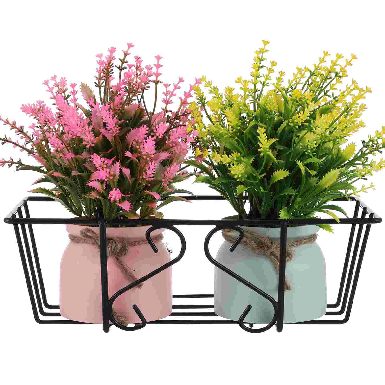 

Hanging Flower Rack Vase Storage Pots Plant Shelf Indoor Flowerpot Hanger Bonsai Basket Iron Holder Supporting Stand