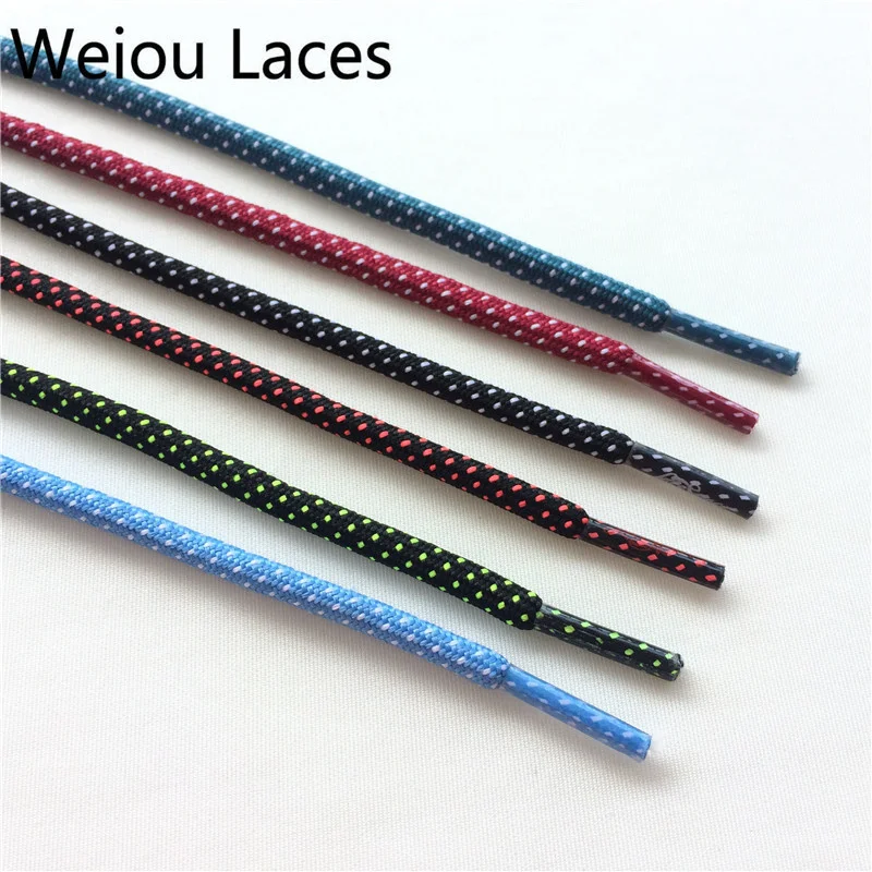 Weiou Lace Official Store Colorful Dots Round Rope Custom Design Lacet 100 Pairs Shoe Accessories For Boot Bulk Order Wholesale