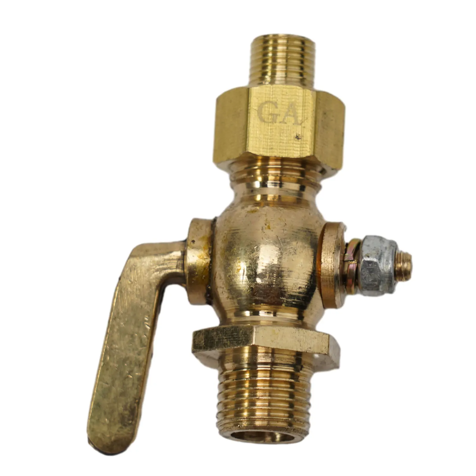 

G1/4 Motorcycle Copper Threaded Brass Drain Petcock Shut Off Valve For Fuel Gas Oil Air 1/8 Inch -1/4 Inch Fuel Tap