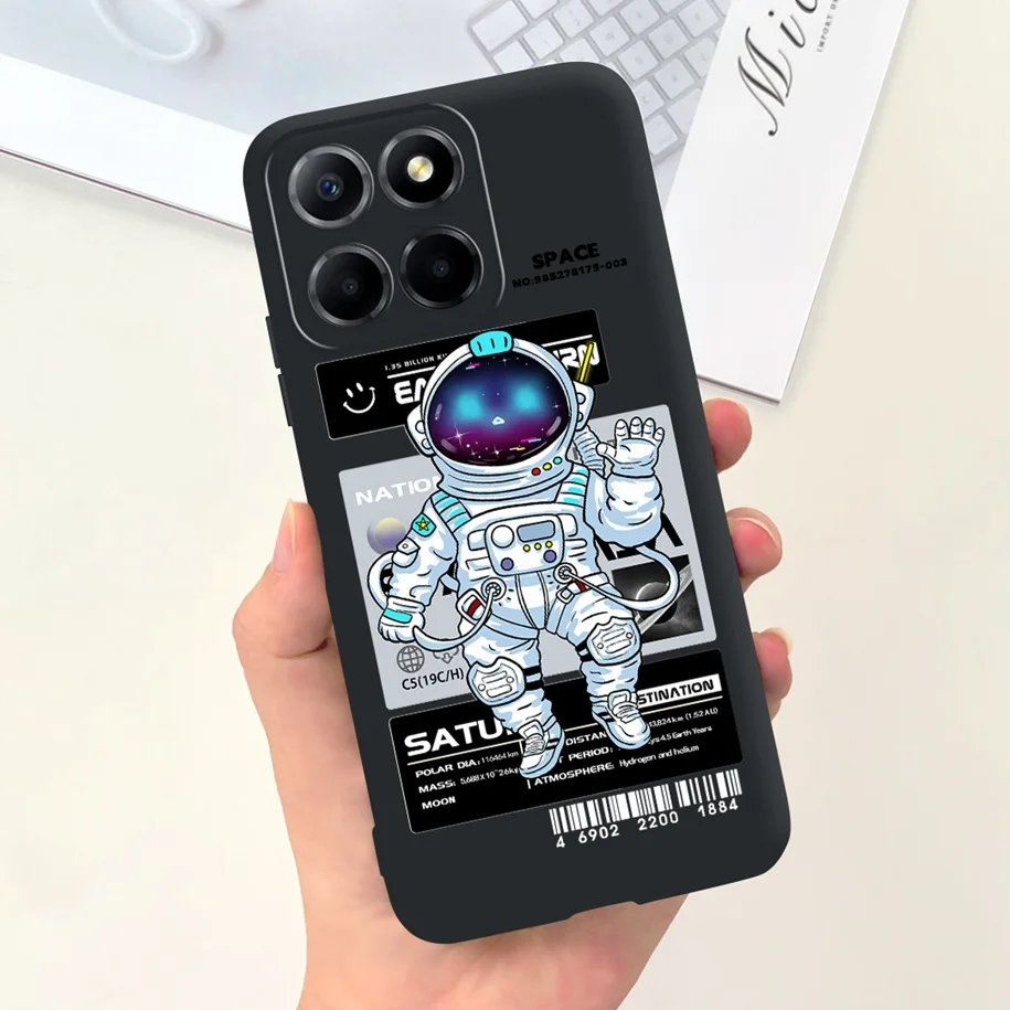 Cute Astronaut Soft Silicone Back Cover - Enhanced Protection