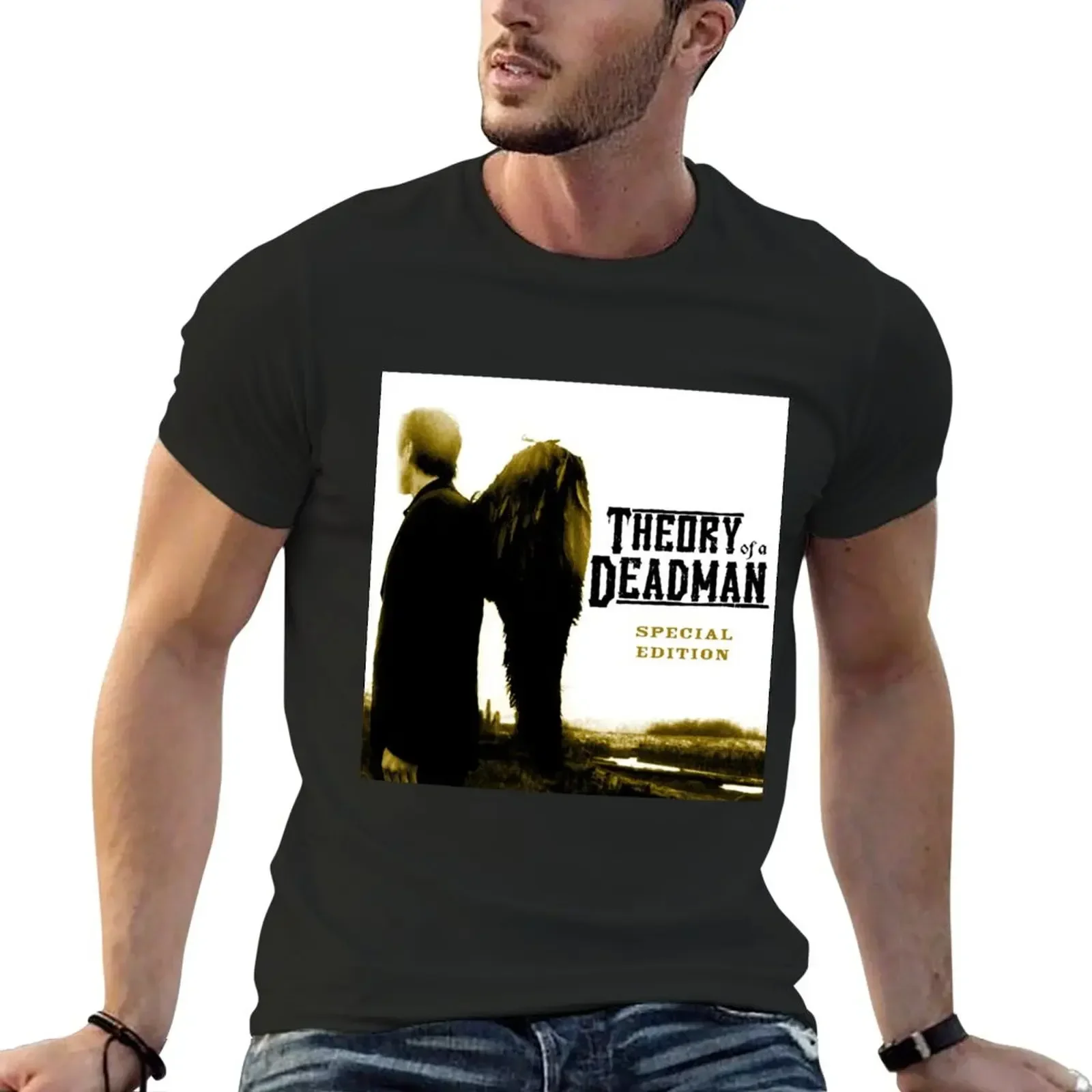 

Футболка мужская Тяжелая с круглым вырезом, эстетическая рубашка с принтом теории дэдмена, винтажный Топ в стиле Харадзюку, лето