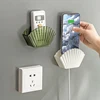 Bathroom Bathroom Perforation-free Wall Mounted Multi-functional Shell Storage Box Remote Control Cosmetics Storage Box 1