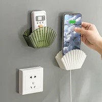 Bathroom Bathroom Perforation-free Wall Mounted Multi-functional Shell Storage Box Remote Control Cosmetics Storage Box 1