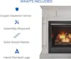 Dual Fuel Ventless Gas Fireplace System with Mantle, Remote Control, 9 Fire Logs, Use with Natural Gas or Liquid Propane 5