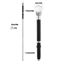 Crystal Handle Walking Stick Women's Cane  Outdoor Hiking, Fashionable Gentleman's Cane  Used For Cosplay and Costume Parties 2