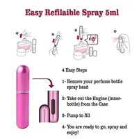8ml Portable Mini Refillable Perfume Bottle With Spray Scent Pump Empty Cosmetic Containers Atomizer Bottle For Travel Tool 2