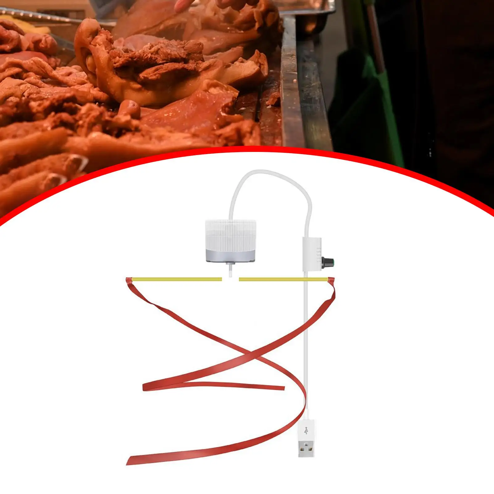 

Подвесной USB-вентилятор с плавной скоростью для ресторана, барбекю на улице