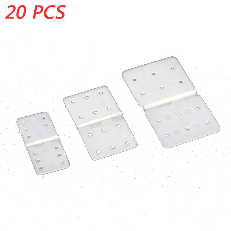20pcs Rc Model Plane Aircraft Plastic Hinges Pinned Suitable For Fixed