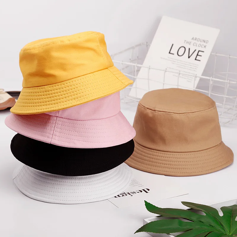 Custom LOGO Bucket Hat Women Men Hip Hop Beach Sun Hat Summer Sunshade Fishing Hats Casual Outdoor Fishermen Cap Panama 2