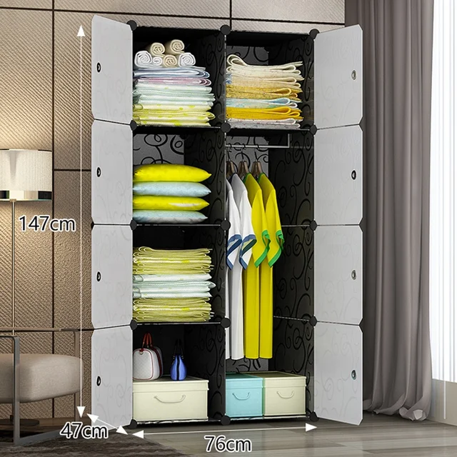 Wardrobe Simple Plastic: The Perfect Solution for Bedroom or Dormitory