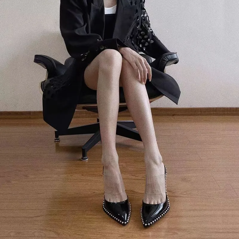 New Hot Sale PVC Women Platform Sandals High Heels Waterproof Female Transparent Crystal Wedding Shoes Sandalia Feminina_voghion.com