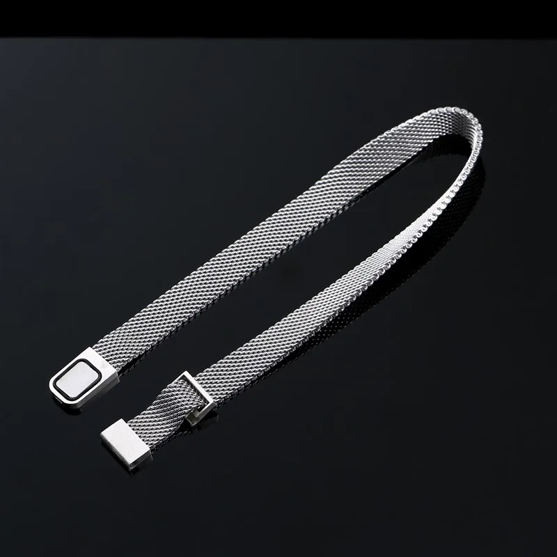 Elegant Quick Release Milanese Loop Stainless Steel Watch Strap with Adjustment Tool